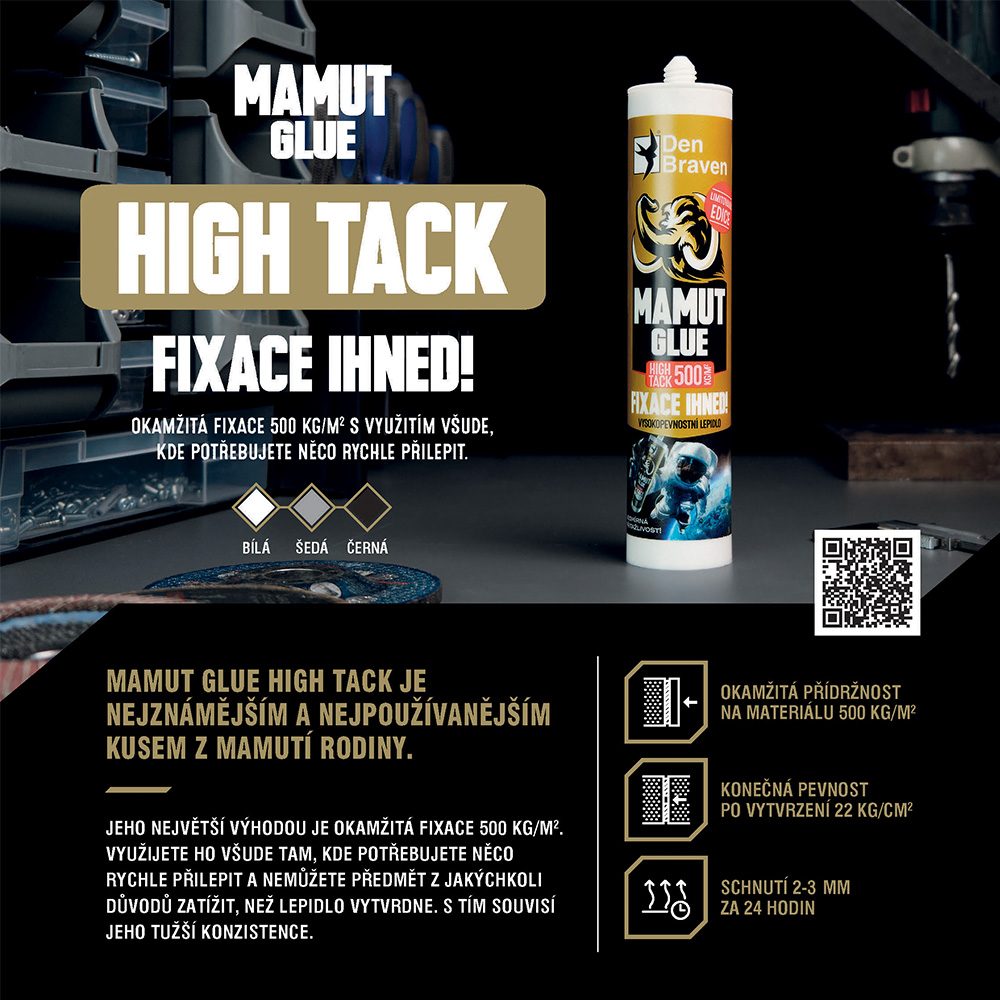 MAMUT GLUE High Tack 290 ml kartuše bílá