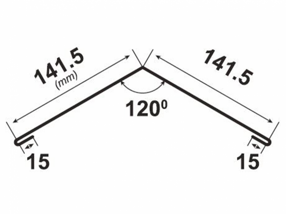 Hřebenáč hranatý Classic - Barva: RAL 3011 červená