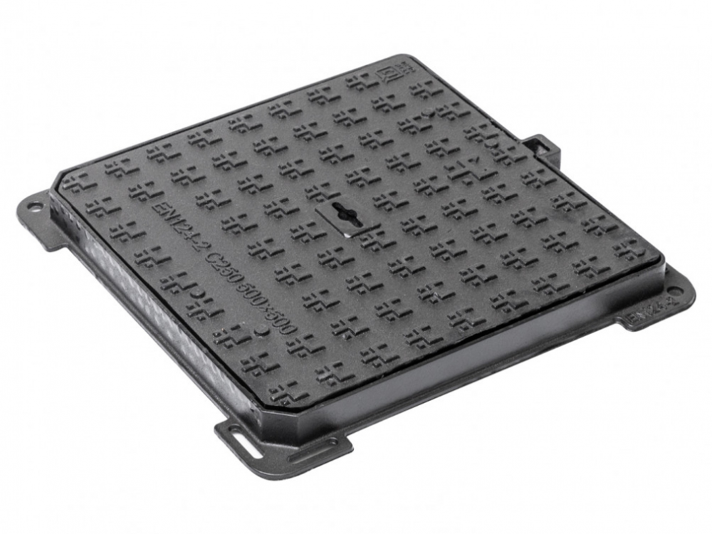 Litinový poklop s rámem - Varianta: 300 x 300 mm