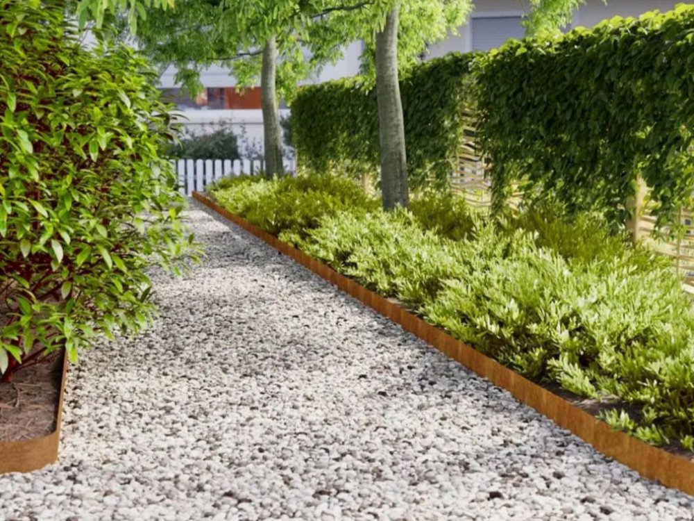 Pohledový obrubník Corten Click