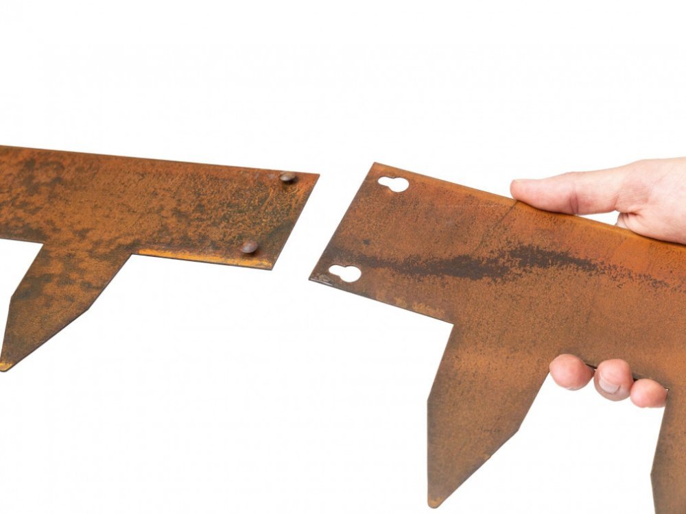 Pohledový obrubník Corten Click