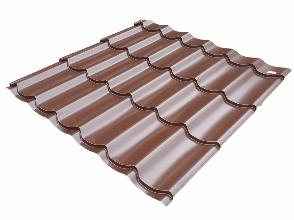 Plechová střešní krytina Classic Tile - RAL 8017 hnědá