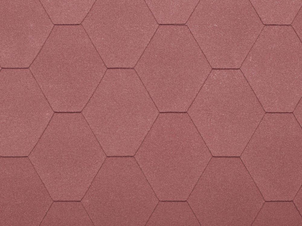 Samolepicí asfaltový šindel Uni Strong diamant - Barva: červená