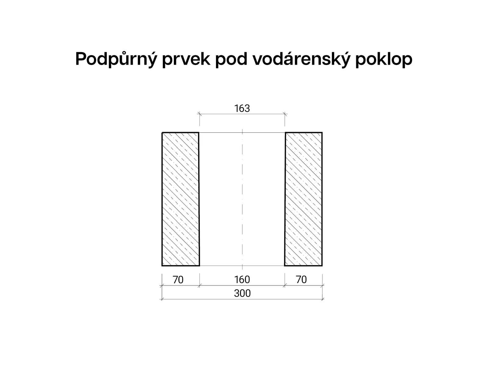 CSBETON - Podpůrný prvek pod vodárenský poklop Podpůrný prvek pro vodárenský poklop 25 cm