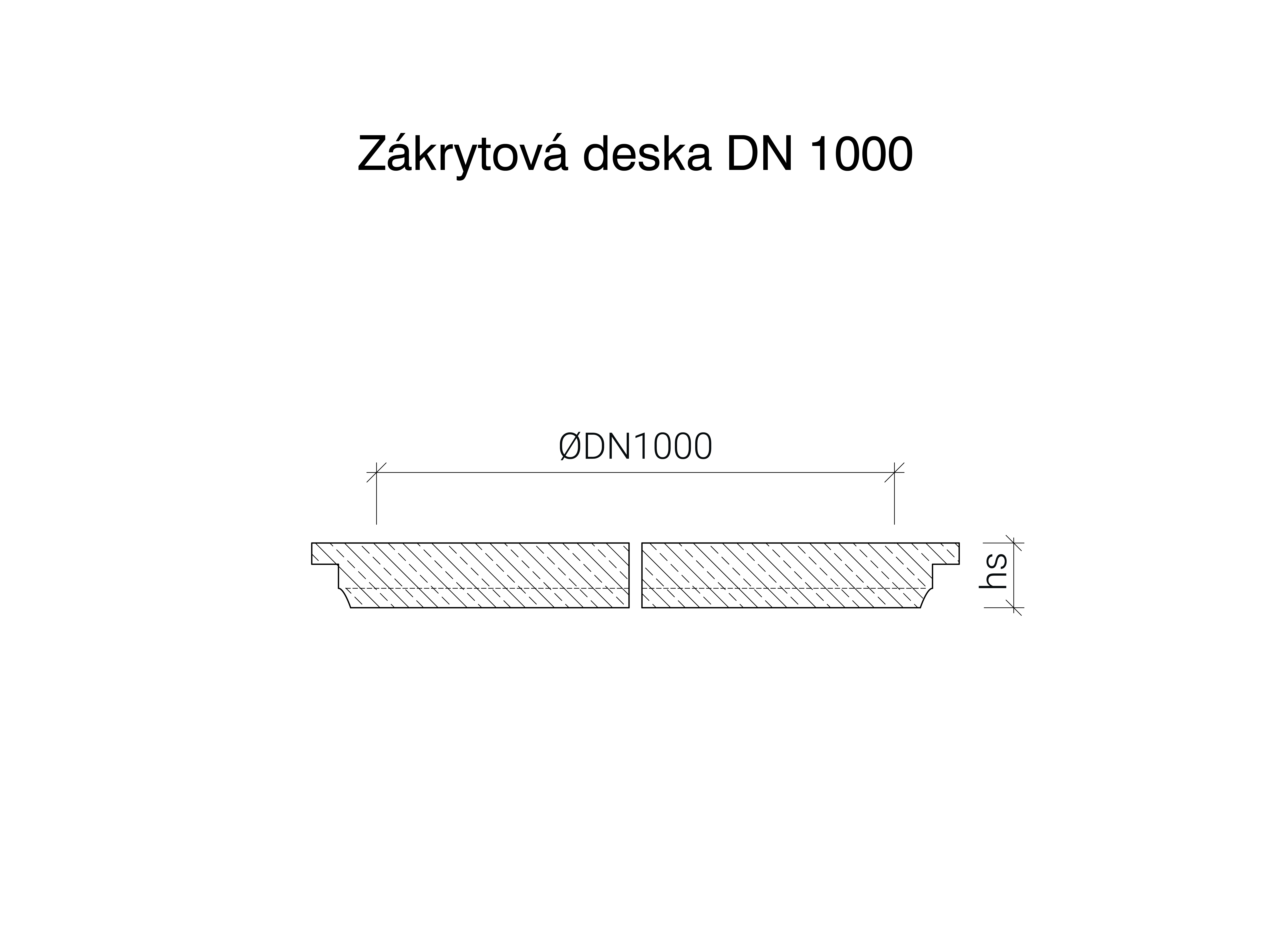 CSBETON - Zákrytové desky DN 1000 Deska 1000/625, D400, XA3 — foto