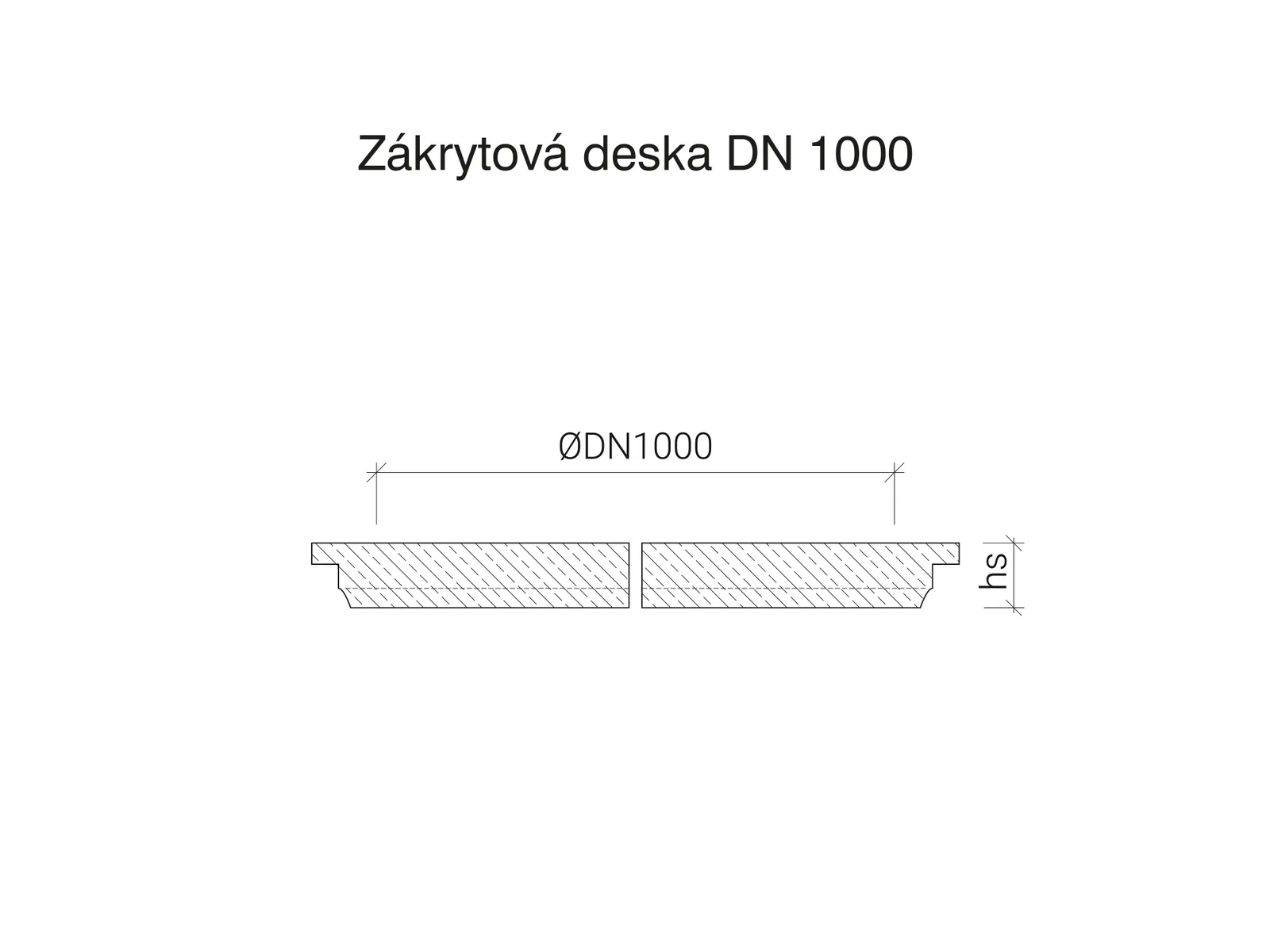 CSBETON - Zákrytové desky DN 1000 Deska 1000/625, D400, XA3 — foto