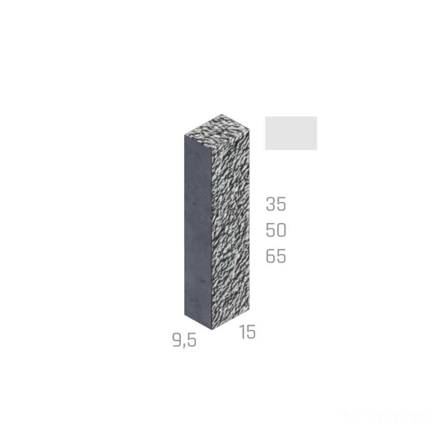 DITON - Palisáda štípaná 15 / 35 přírodní — perokresba