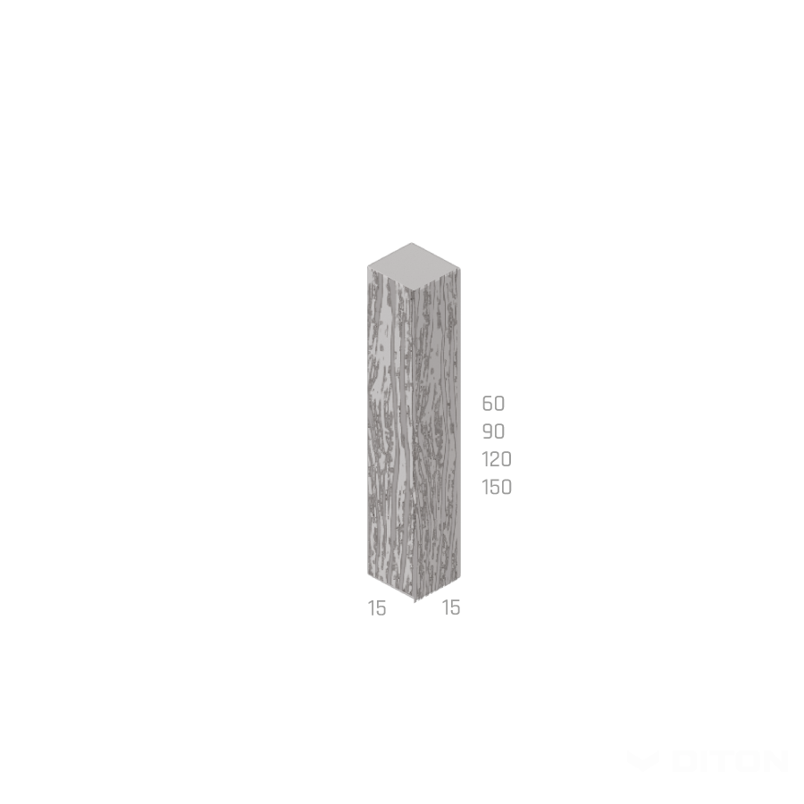 DITON - Palisáda D60 / 15 Dub — perokresba