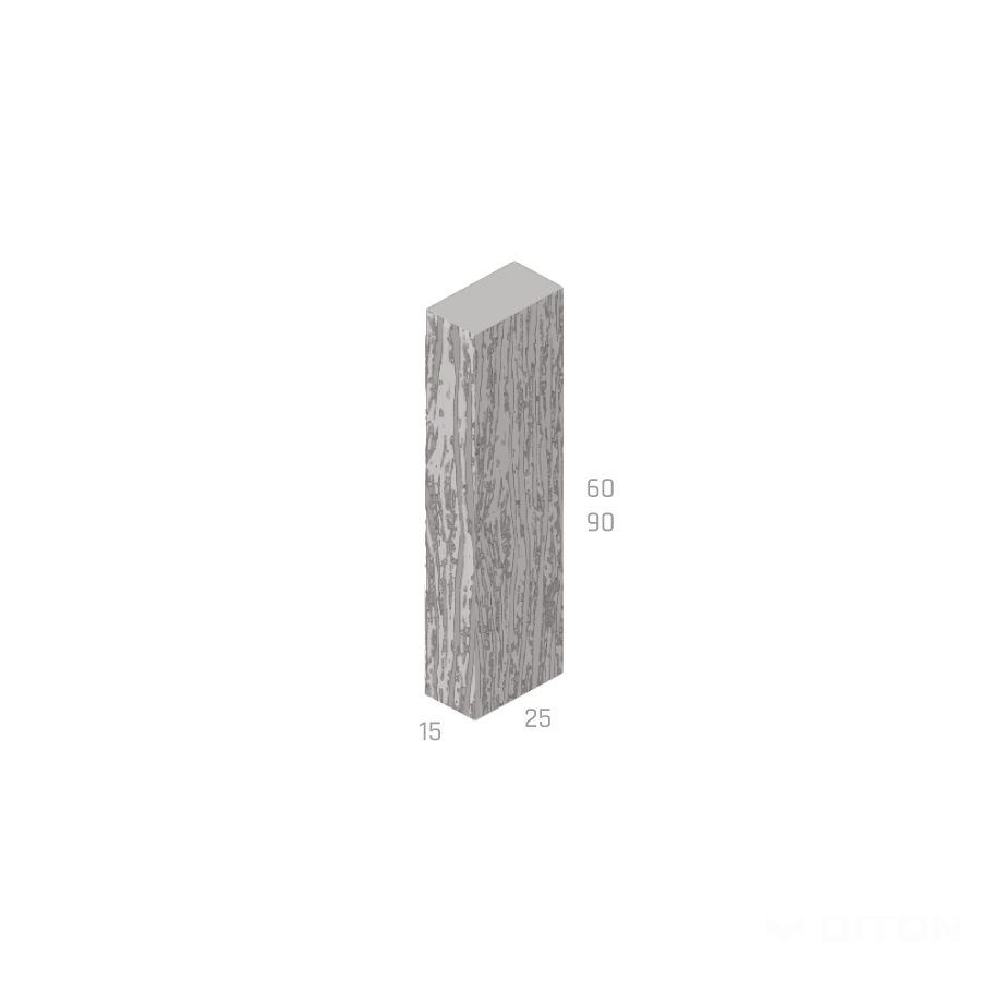 DITON - Palisáda D90 / 25 Dub — perokresba