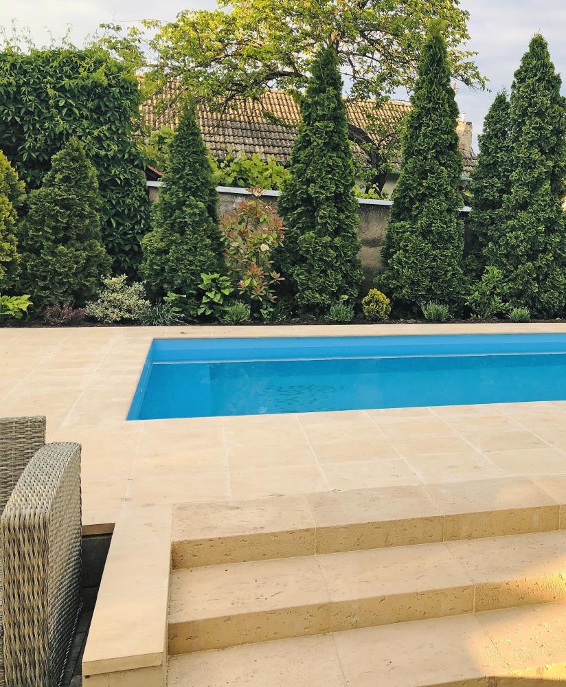 DITON - Schodišťový blok - Travertin elegance — realizace