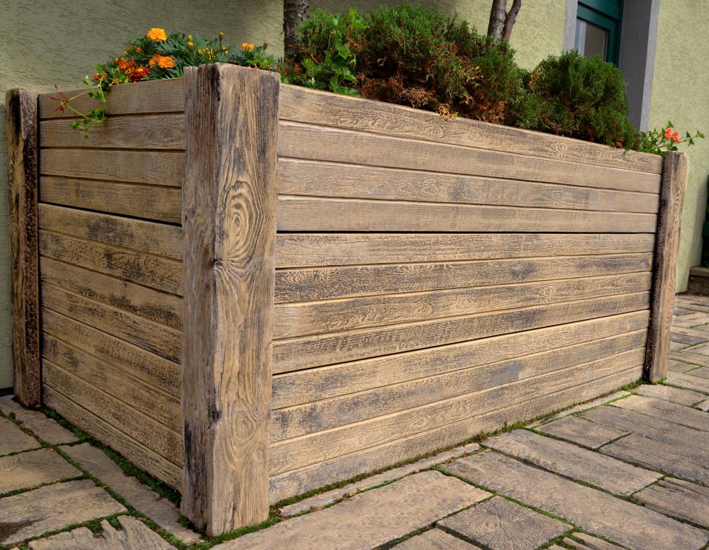 DITON - Zvýšený záhon 90 natur patina — realizace