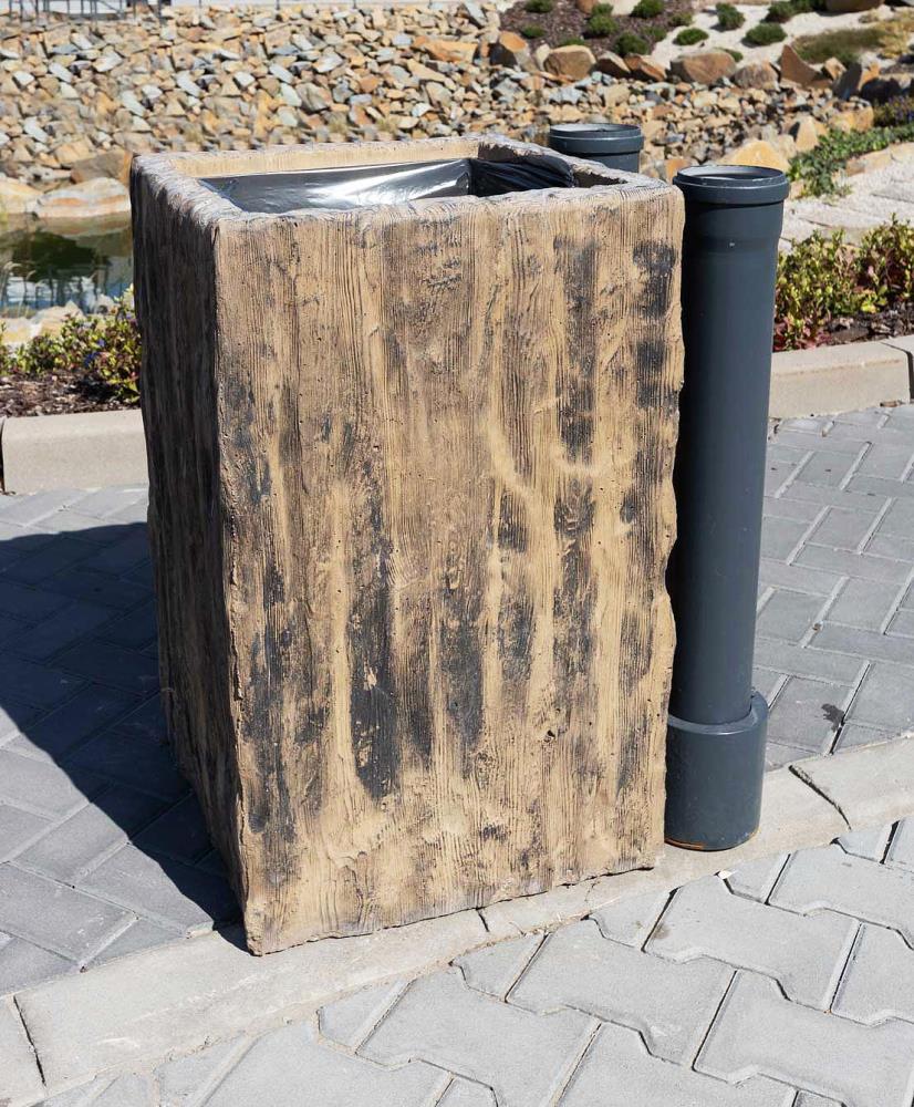 DITON - Odpadkový koš natur patina — realizace
