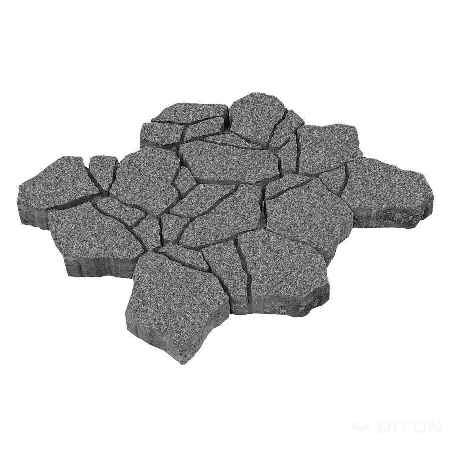 DITON - Dlažba Stone 8 cm — nero