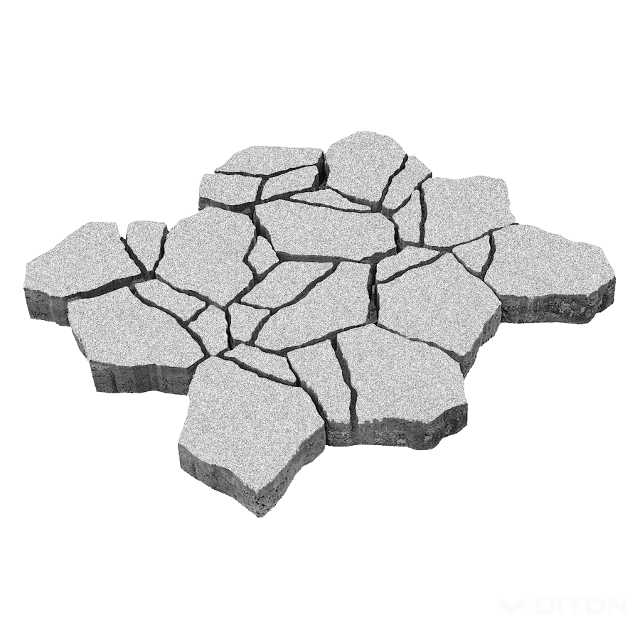 DITON - Dlažba Stone 8 cm — bianco