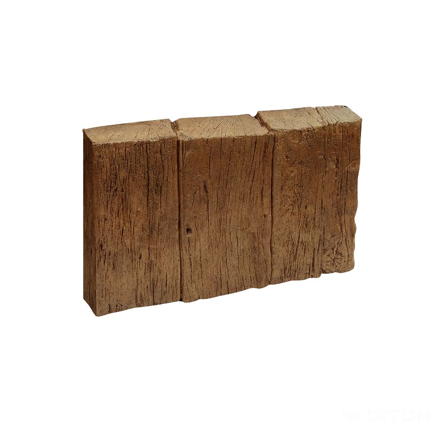 DITON - Obrubník palisádový Dub — tmavý
