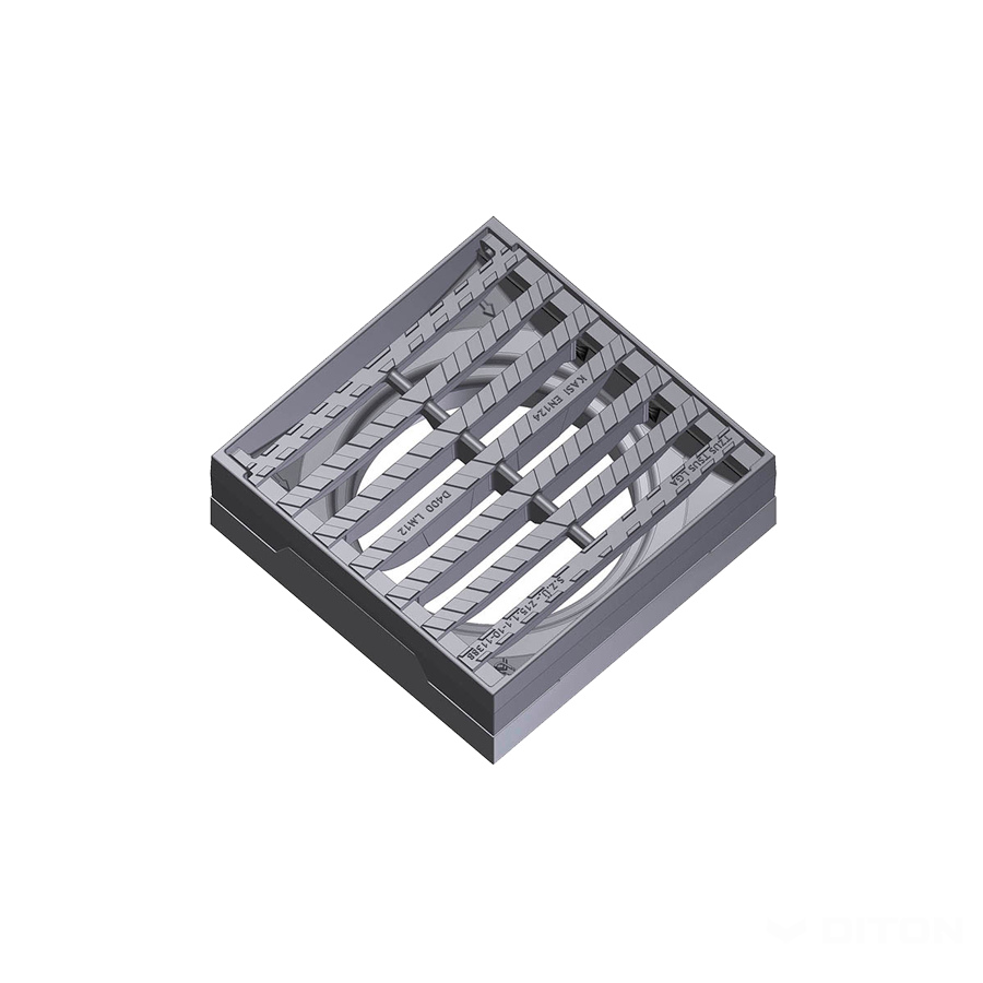 DITON - Mříž KM 12P - EUROPA D400 500 / 500 rovná, s pantem