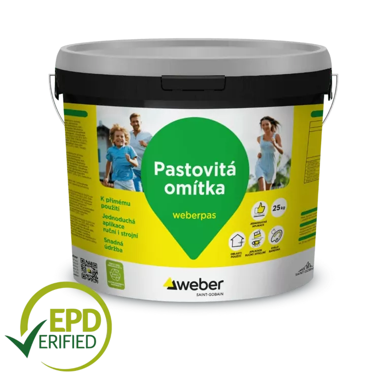 WEBERpas silikonová omítka zrnitá 2 mm