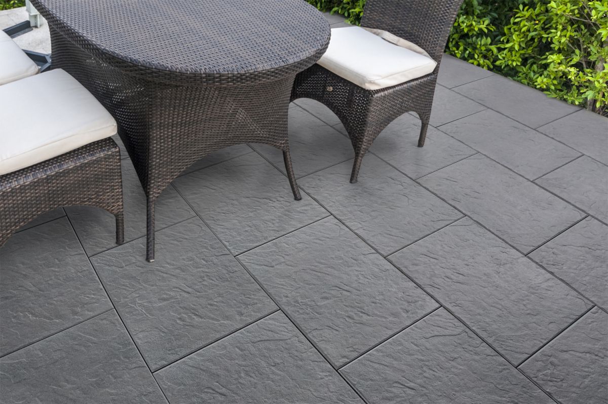 TOPTERAMO Dlažba GRANEX XL  600 x 400 x 27 mm Reliéf břidlice melírovaný