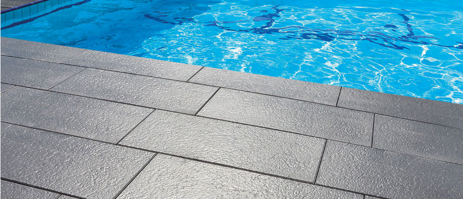 TOPTERAMO Bazénové lemy Granex XXL 800 x 400 x 30 mm Reliéf břidlice