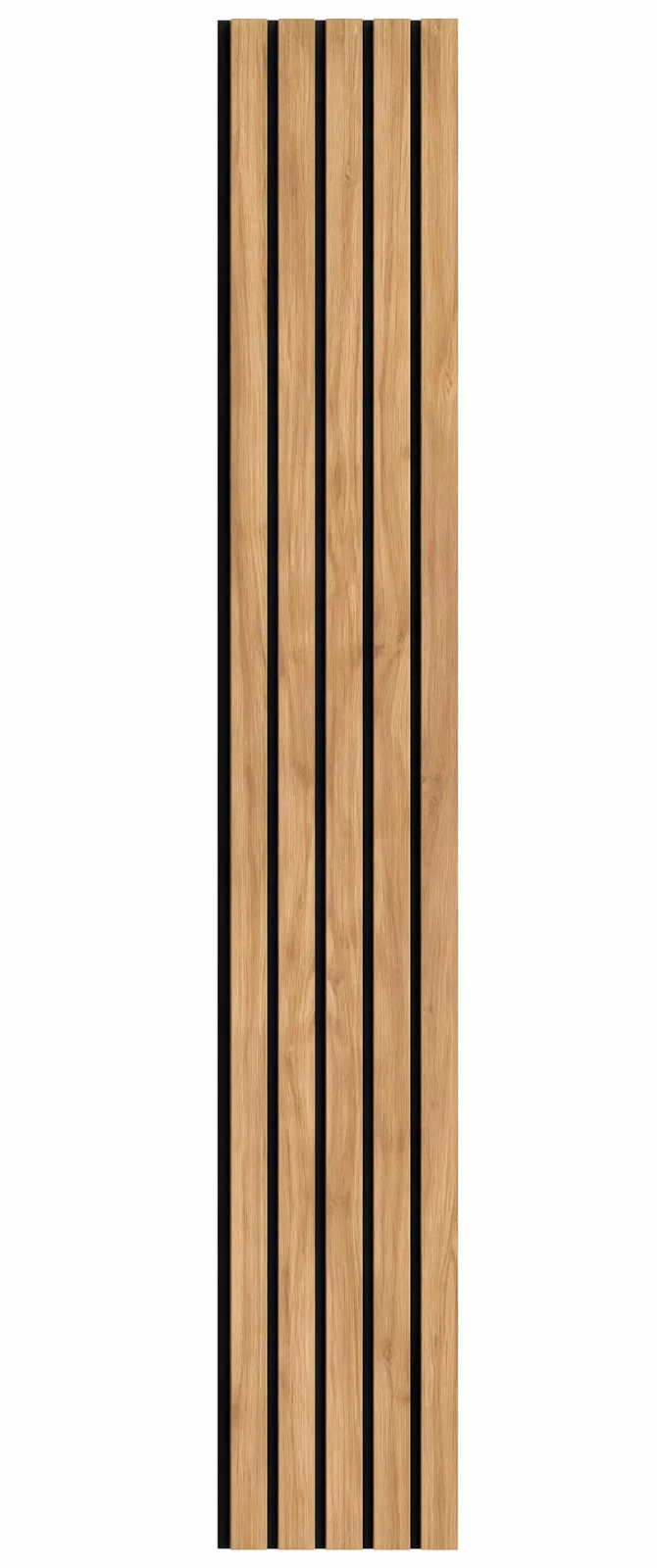 Akustický panel WALLNITE Universal line Panel FLAT černý filc Dub 2600x400x21 mm