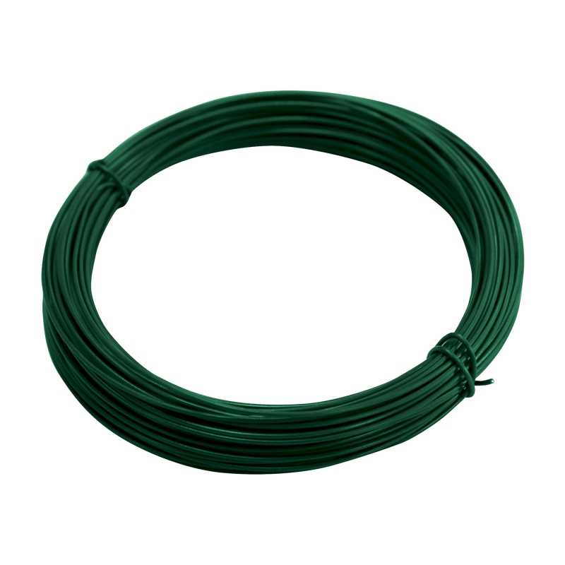 Vázací drát 1,4 mm poplastovaný (Zn + PVC), zelený - délka 24 m