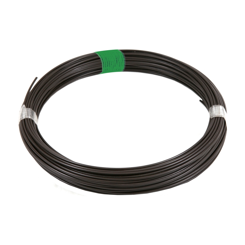 Napínací drát poplastovaný (Zn + PVC) 78m, 2,25/3,40, hnědý (zelený štítek)