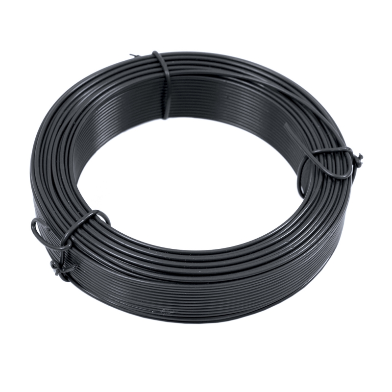 Vázací drát 1,4 mm poplastovaný - barva antracit (RAL 7016), délka 50m