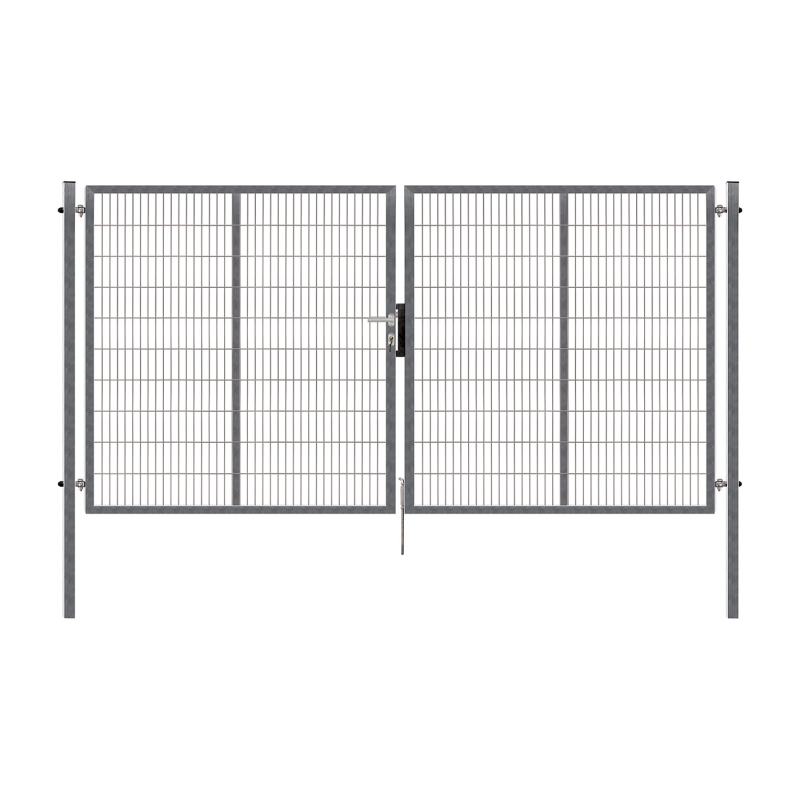 Dvoukřídlá brána PILOFOR® SUPER pozinkovaná (Zn) - rozměr 4110 × 1780 mm