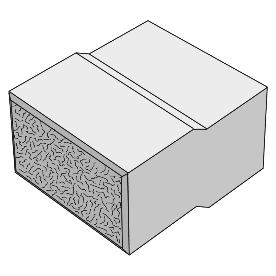 PRESBETON - ŘÍMSKÝ KVÁDR RK - 03 (Štípaný Přírodní)