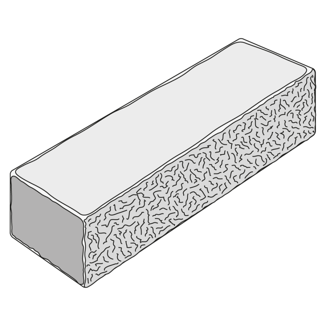 PRESBETON - DUO STONE DS 600 tvarovka průběžná a zákrytová (Štípaný-rumplovaný Šedočerná) — foto 3