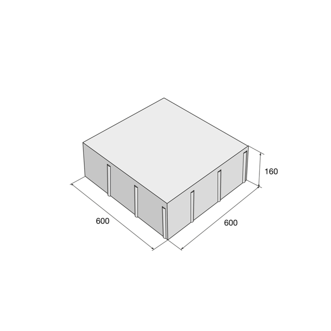 PRESBETON - MONUME XL 5 (Tryskaný - kartáčovaný Šedá) — foto 2