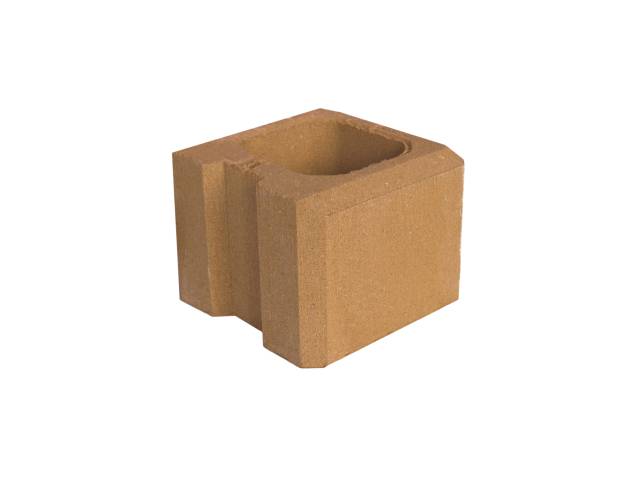 PRESBETON - SIMPLE BLOCK - HX 3/20/AF tvarovka ukončující poloviční (Hladký Přírodní) — foto 1