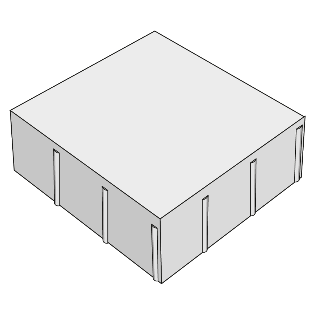 PRESBETON - MONUME XL 5 (Tryskaný - kartáčovaný Šedá) — foto 3