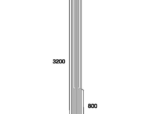 PRESBETON - Sloupek rohový, pro výšku plotu 240 cm (Reliéfní Přírodní) — foto 5