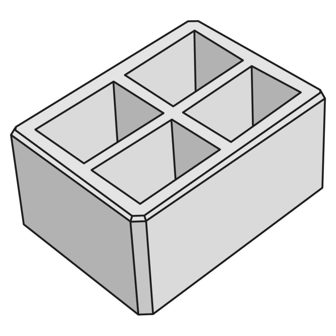 PRESBETON - SIMPLE BLOCK - HX 1/30/AF tvarovka sloupková (Hladký Přírodní) — foto 3