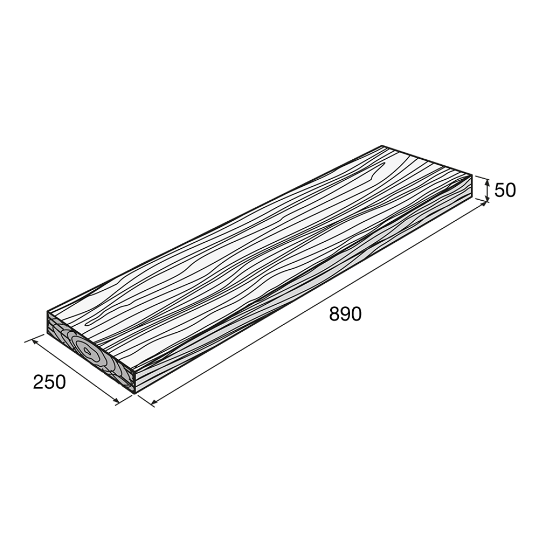 PRESBETON - BARK 7 prkno 50 mm