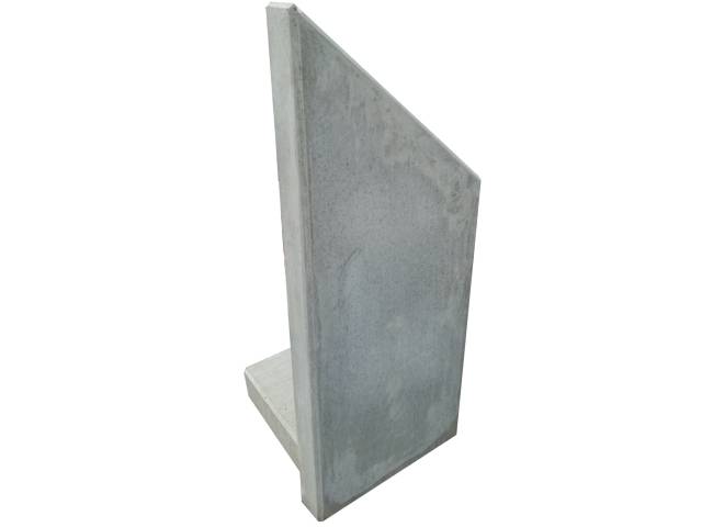 PRESBETON - STANDARD 80/120 L přechodový prvek levý (Hladký Přírodní) — foto 1