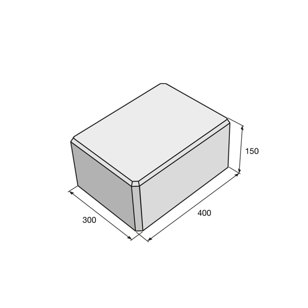 PRESBETON - SIMPLE BLOCK - HX 1/30/AFU tvarovka plná ukončující sloupková (Hladký Přírodní) — foto 2