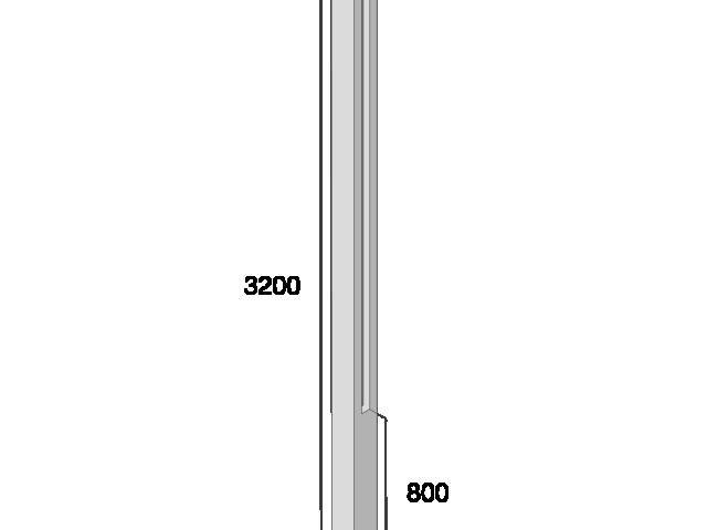 presbeton-sloupek-koncovy-pro-vysku-plotu-240-cm-hladky-prirodni — foto 1
