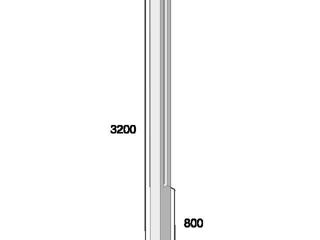 PRESBETON - Sloupek průběžný, pro výšku plotu 240 cm (Reliéfní Přírodní) — foto 5