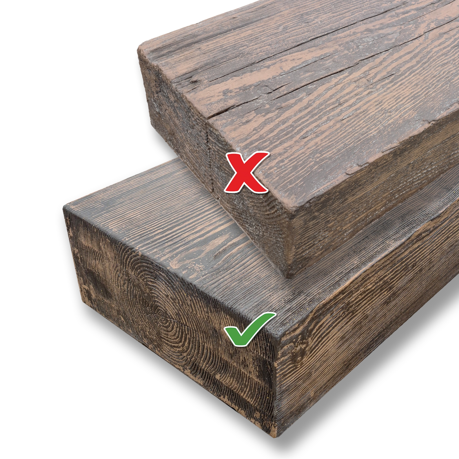 PRESBETON - Schod BARK 1 (Reliéfní - prkno Hnědá) — foto 7